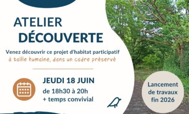 Actualité Habitat participatif COESIE : atelier découverte